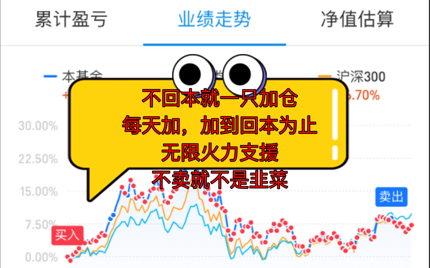 【无限火力】不回本就一只加仓,每天加,加到回本为止,不卖就不是韭菜.