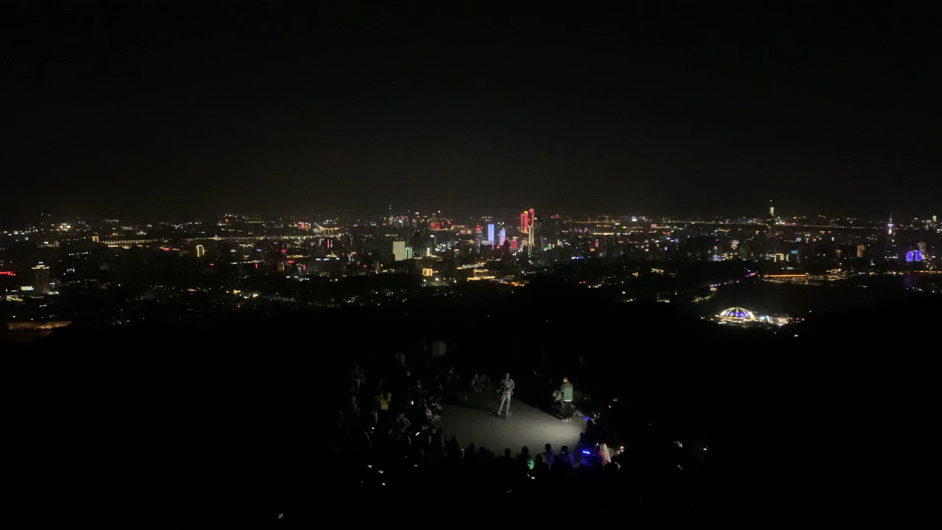 南京夜景紫金山图片