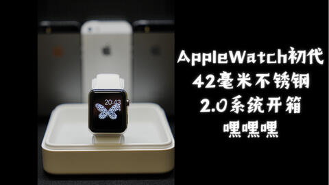 Apple Watch初代42毫米不锈钢全新开箱_哔哩哔哩_bilibili
