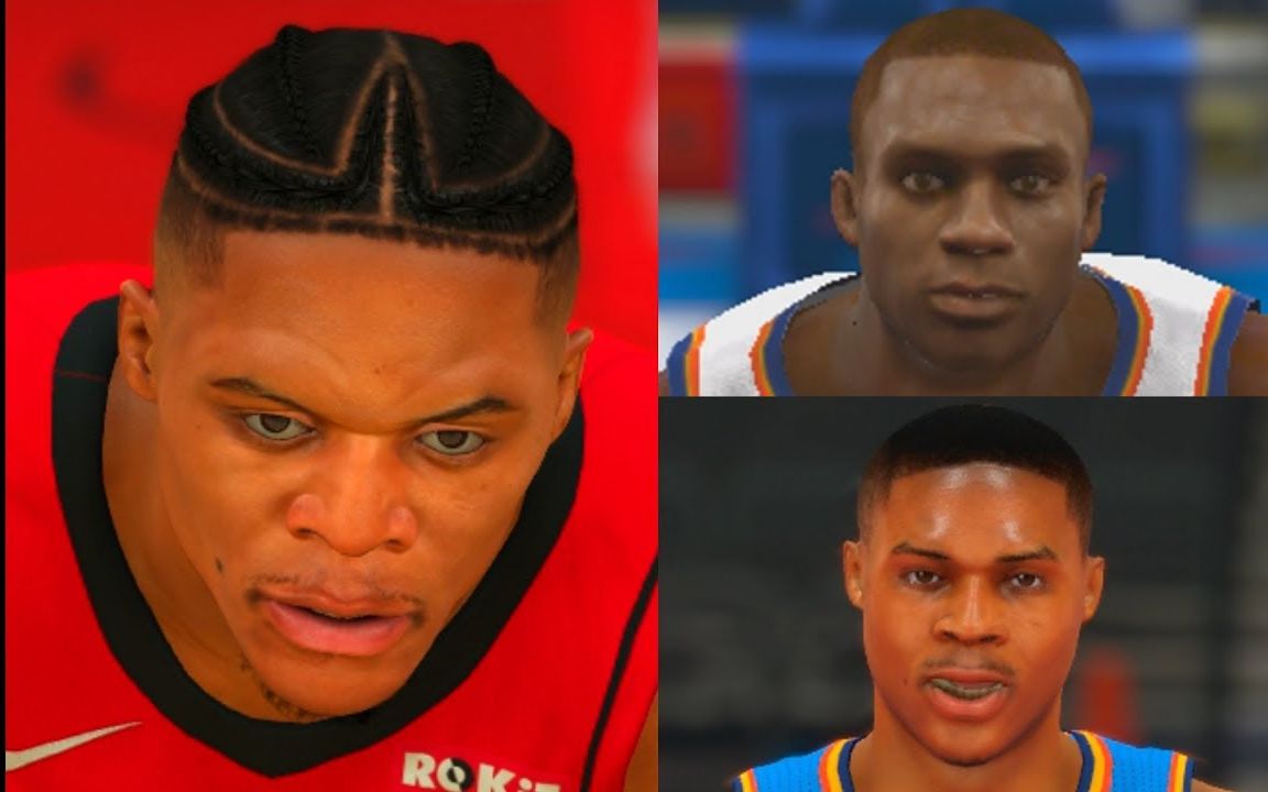 nba2k9 - nba2k20拉塞尔威斯布鲁克演化史