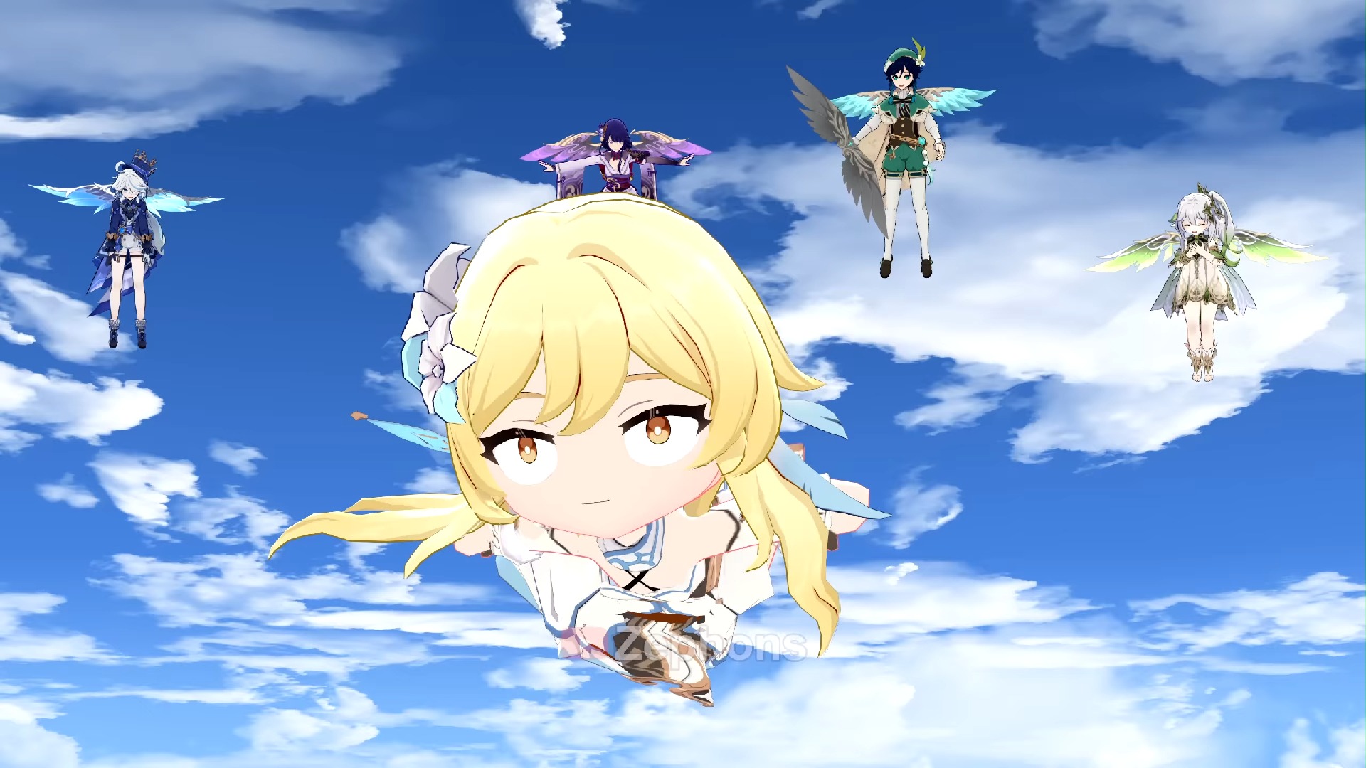 【1080p 60帧】原神-鹿乃子乃子虎视眈眈