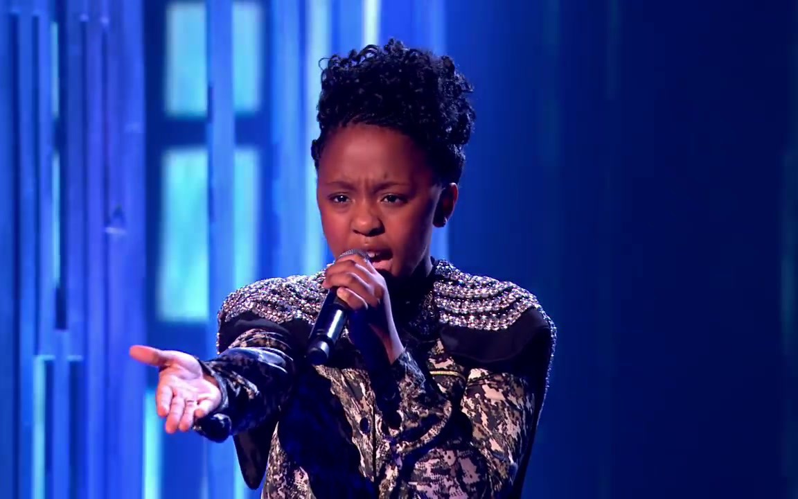 英国达人秀天才少女之asanda singing beyonces if i were a boy