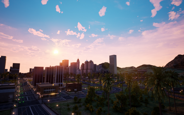 ue4虚幻引擎下一代现代模块化城市v2展示