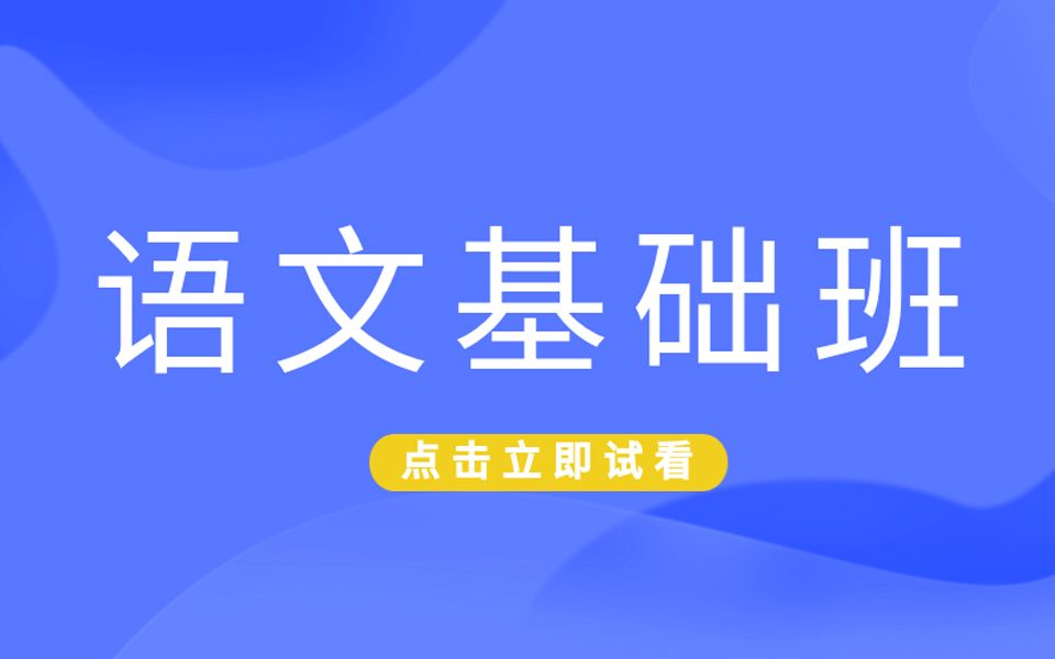 插班生语文基础班课程李老师