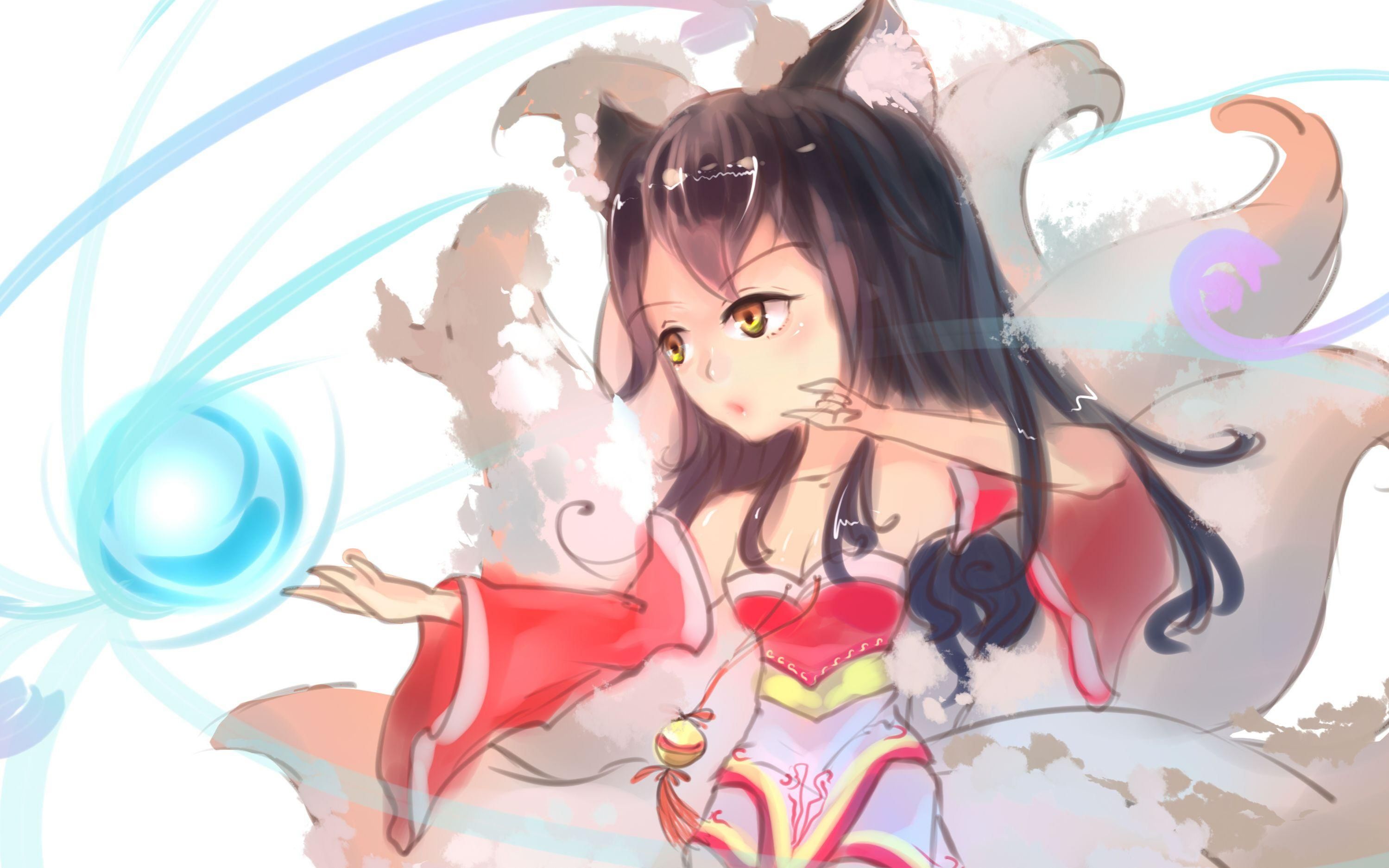 次时代游戏动漫角色,lol阿狸手办模型制作,zbrush建模