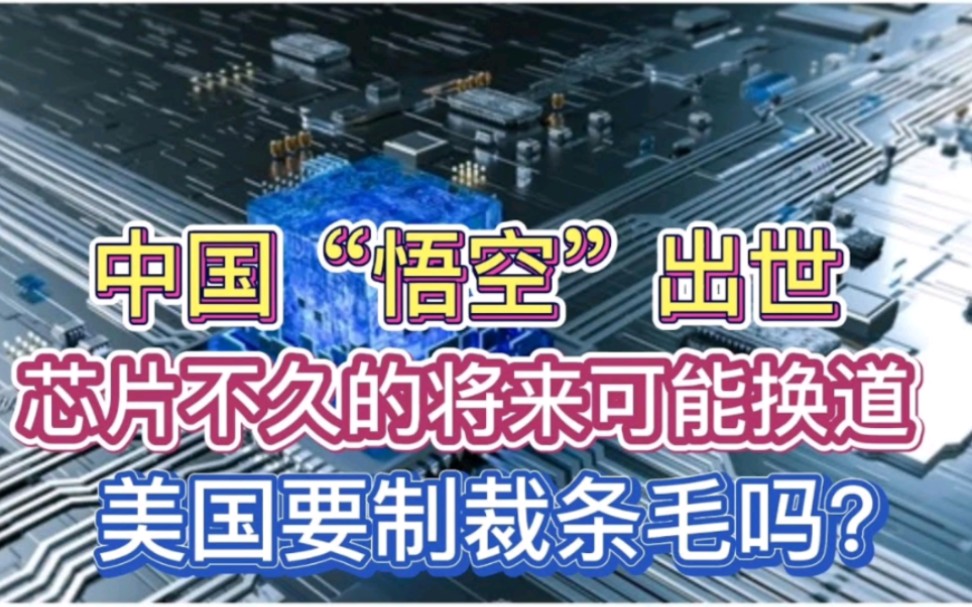 中国“悟空”出世,芯片不久的将来可能换道,美国要制裁条毛吗?哔哩哔哩bilibili