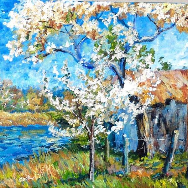 印象派風 風景画 油彩画 模写 4e8af80be50d40448177964d09627f