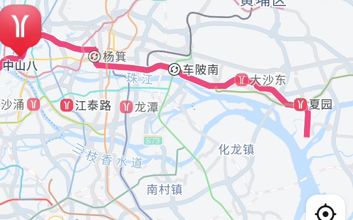 广州地铁五号线东延线已在高德地图提前标出