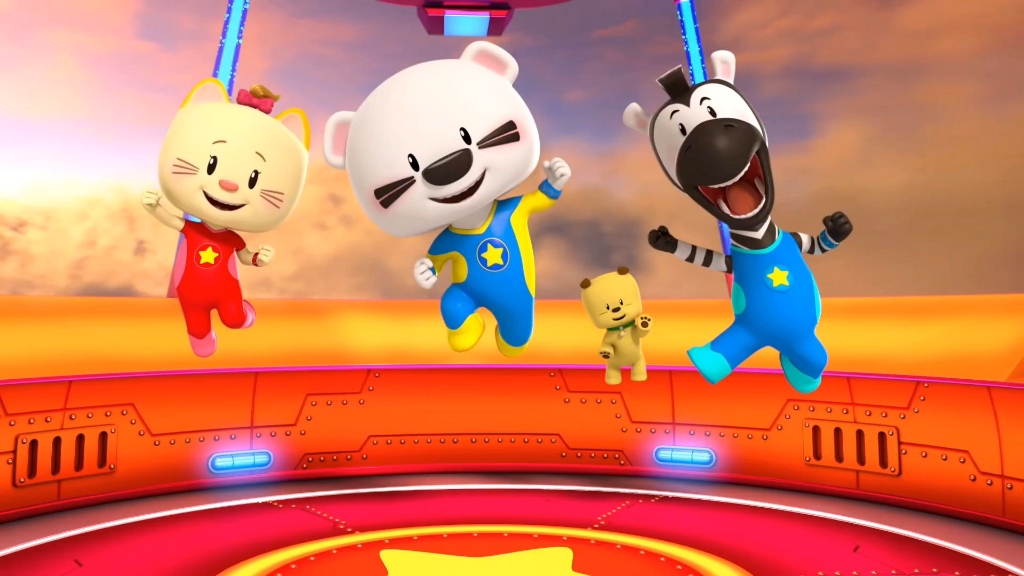 超级小熊布迷第4部 第42集 在热气球上抬腿