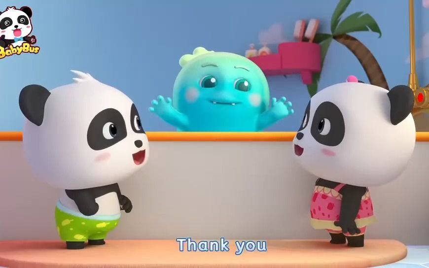 宝宝巴士babybus英语儿歌动画系列 monster loves bath