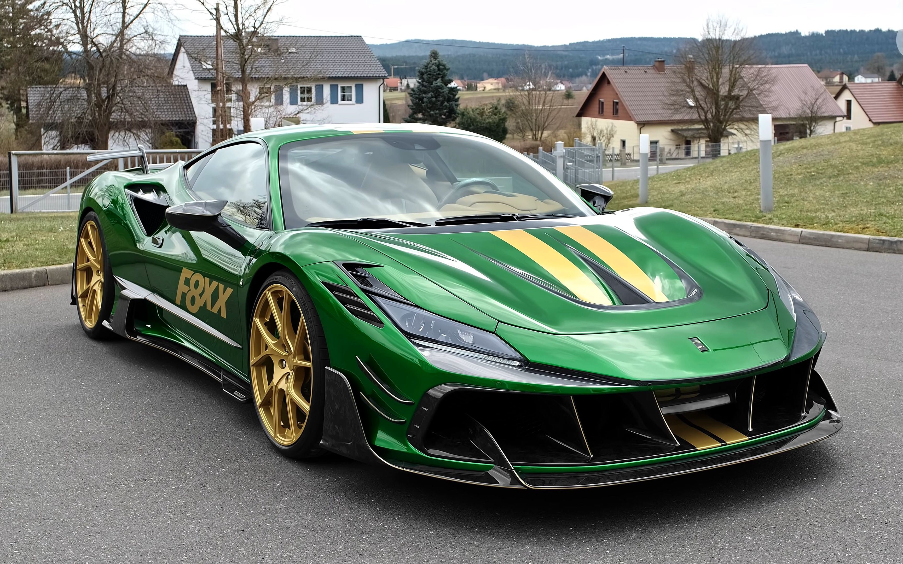 4k观赏2021款法拉利f8xx卖炭翁定制版2021mansoryferrarif8xxx