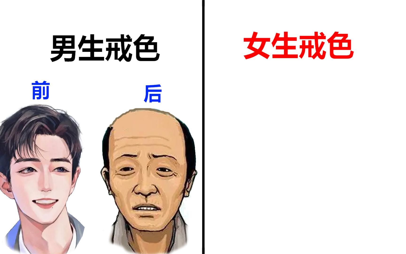 男,女"戒色前后的区别",太形象了!真实!辣眼睛!哈哈哈