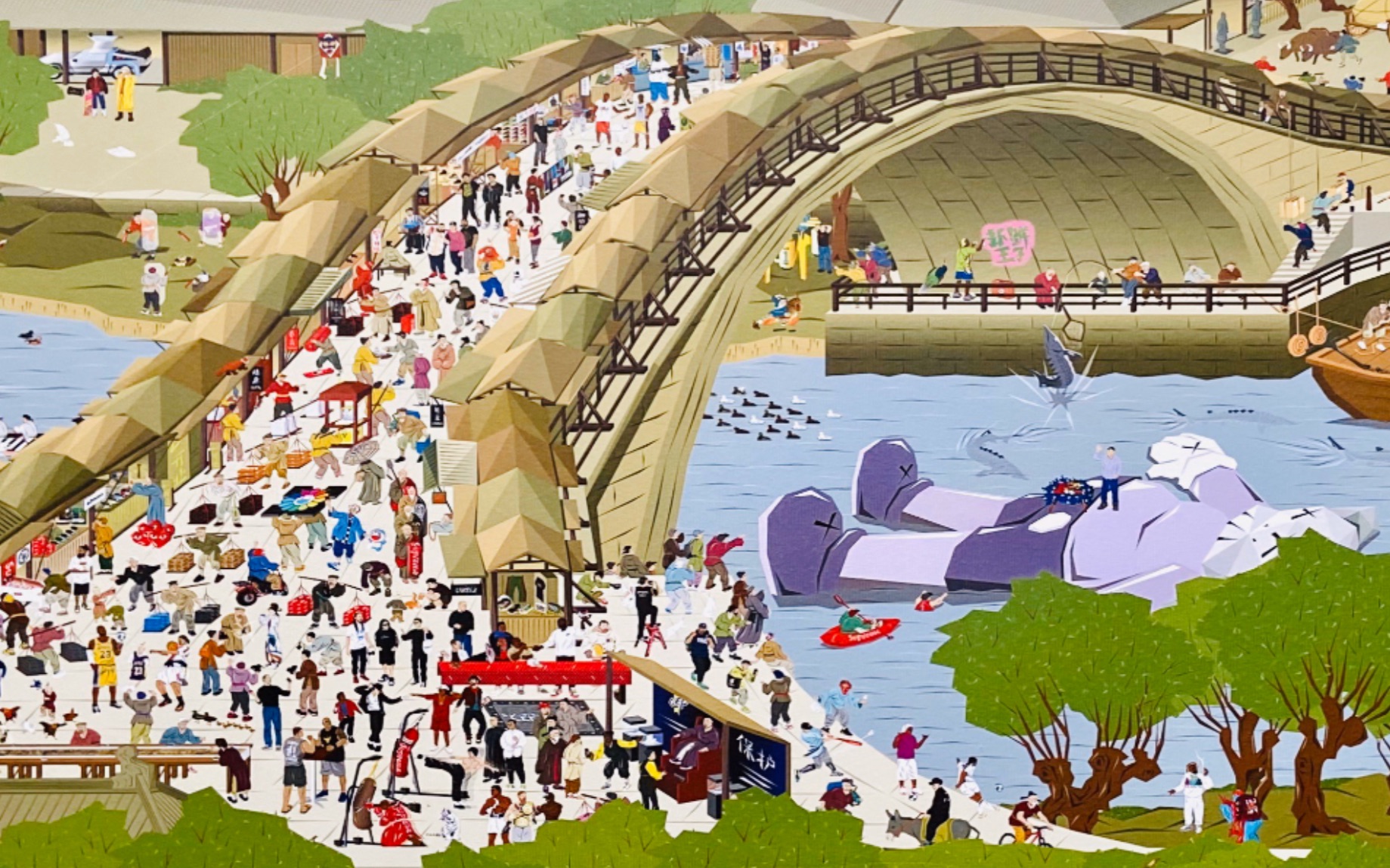 带你近赏潮流版清明上河图陈冠希周杰伦藤原浩纷纷上传潮流人物暴多