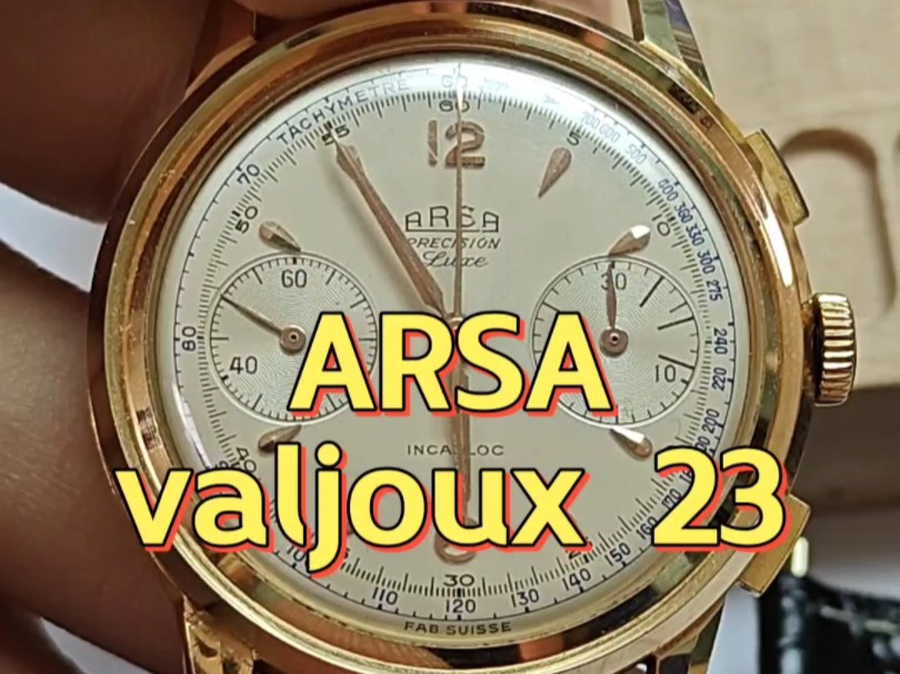 ARSA古董计时金表valjoux23机芯保养作业哔哩哔哩bilibili