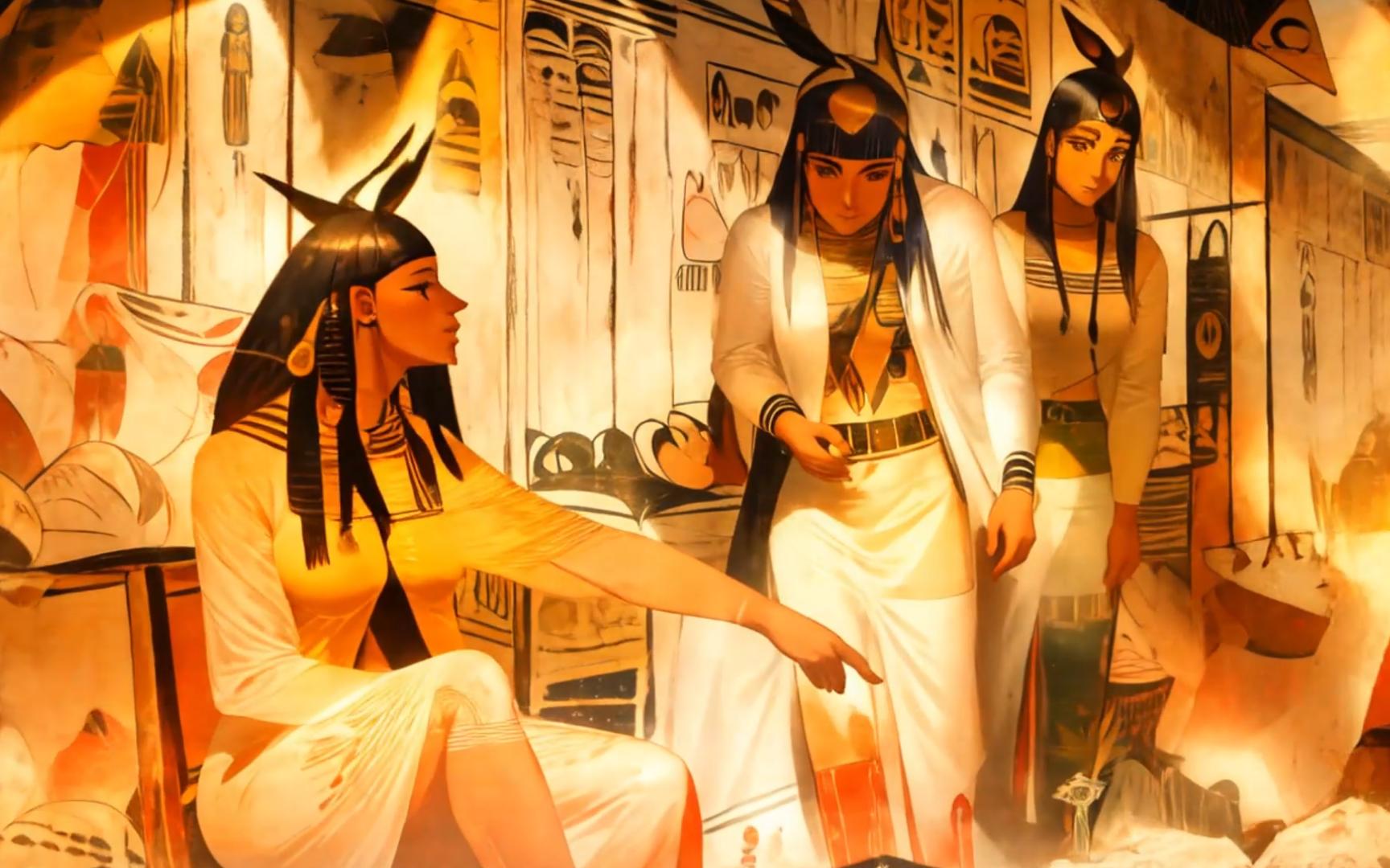 古埃及壁画《嬅蔷买苽》