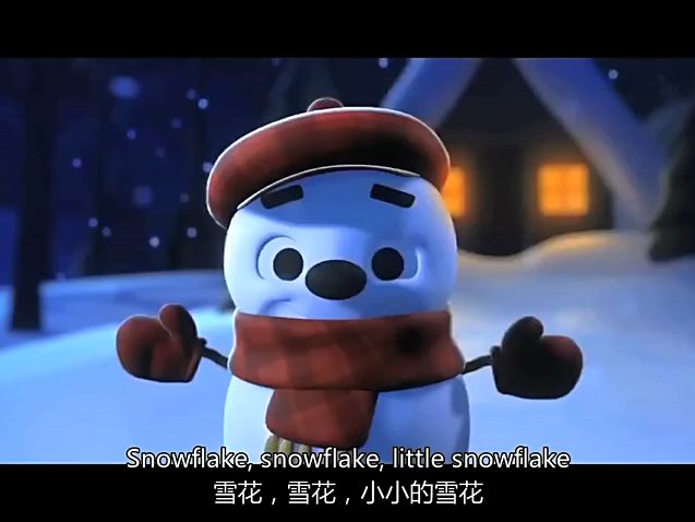 Little snowflake 【经典英文儿歌磨耳朵】哔哩哔哩bilibili