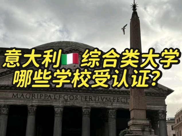 意大利都有哪些大学受认证?哔哩哔哩bilibili