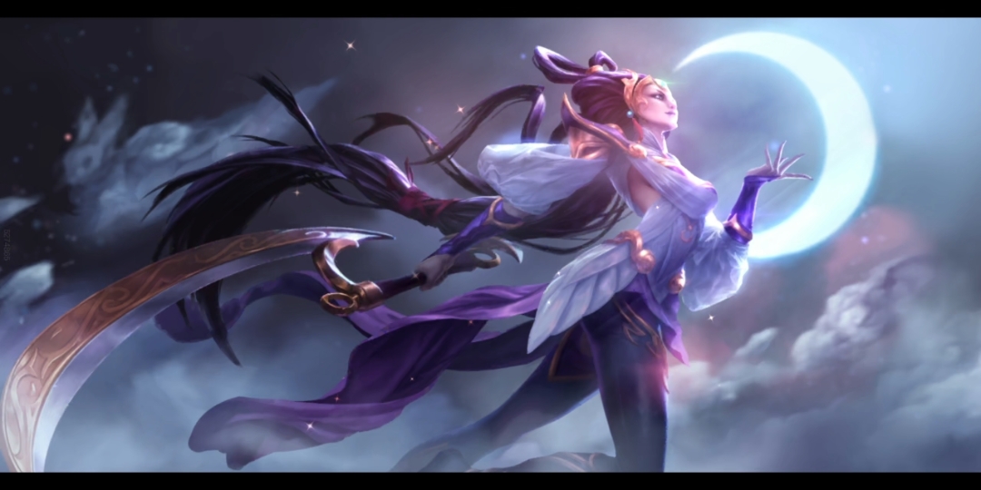 广寒仙子嫦娥皮肤特效_英雄联盟手游