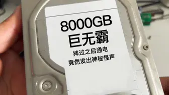 网友8000G巨无霸硬盘带电摔落，硬盘发出神秘怪声，拆开看看什么原因