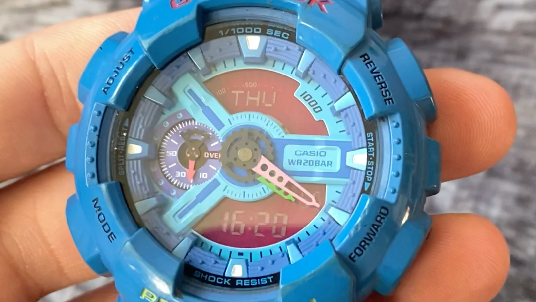 卡西欧ga110hc史努比配色上手效果分享一下