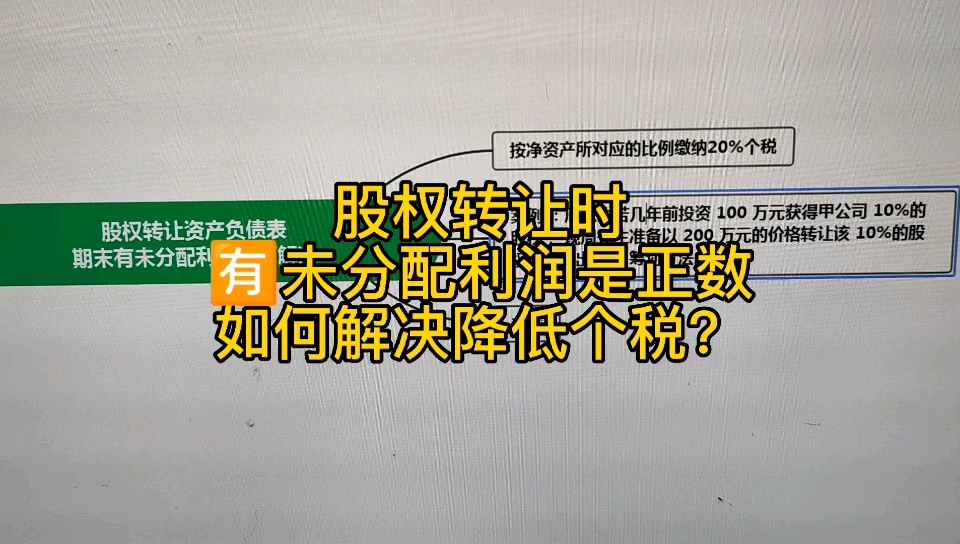 股权转让资产负债表未分配利润余额如何处理哔哩哔哩bilibili