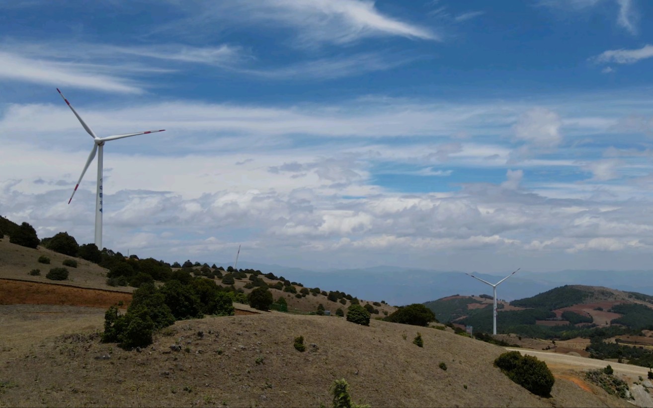 活动作品风城下关的风力发电场