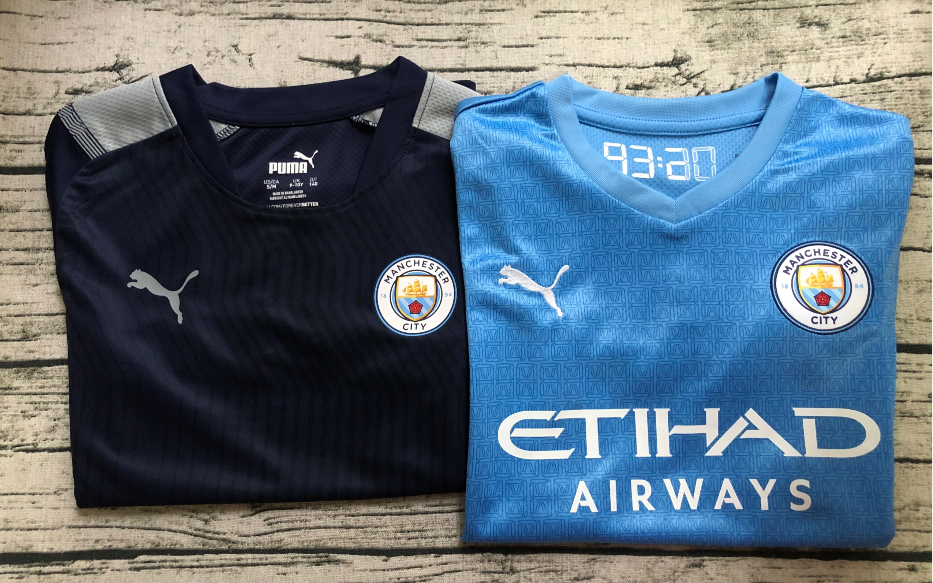 【开箱】曼城21/22赛季主场儿童球衣 2021儿童训练服