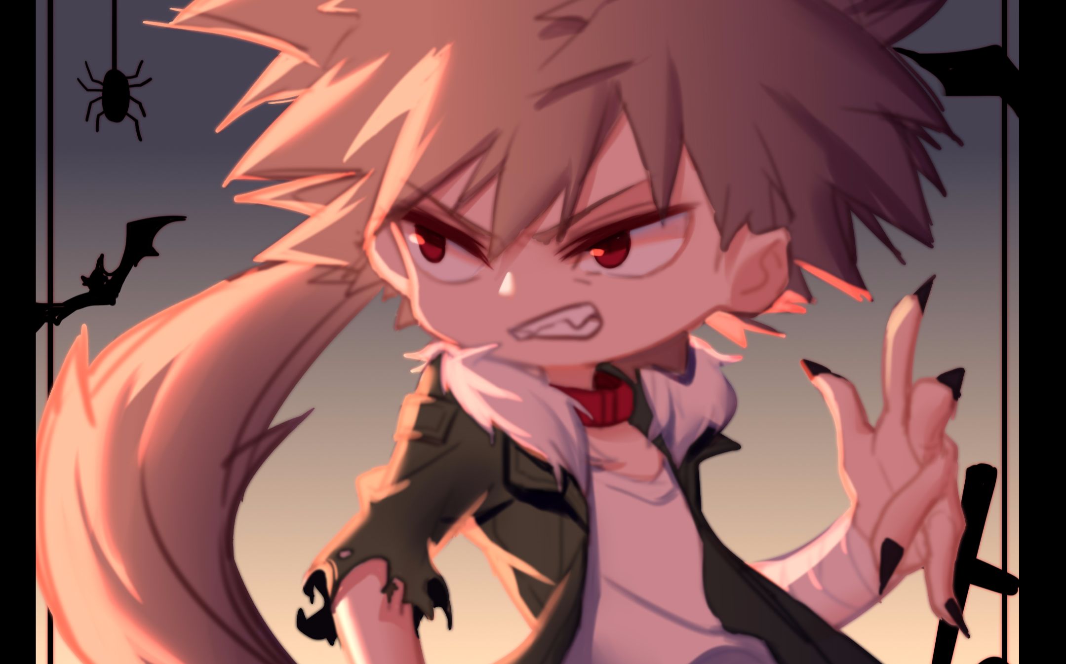 【板绘】万圣节的q版爆爆!【我的英雄学院 爆豪胜己】