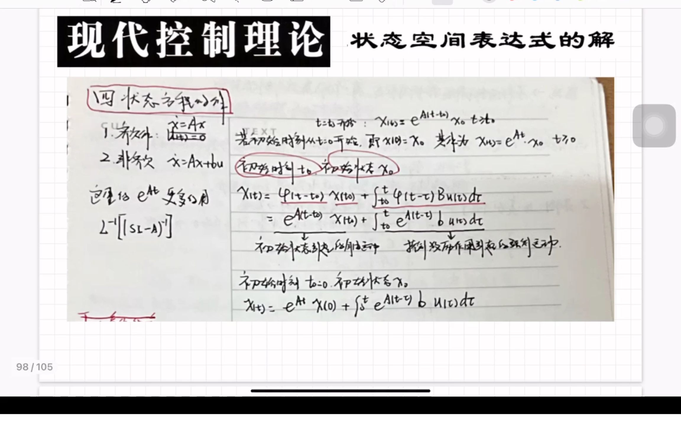 现代控制理论—状态空间表达式的解哔哩哔哩bilibili