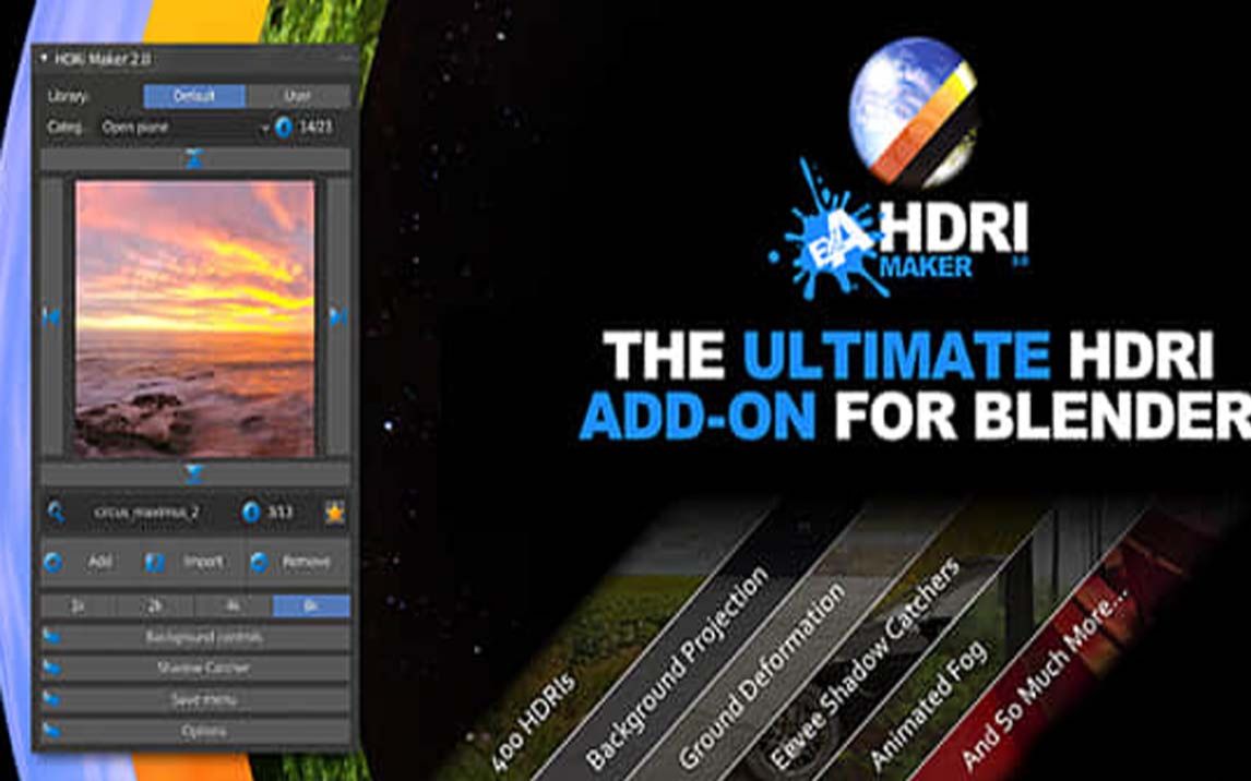 Blender插件:模拟制作HDRI环境400+预设场景效果 HDRi Maker 2.0.87哔哩哔哩bilibili
