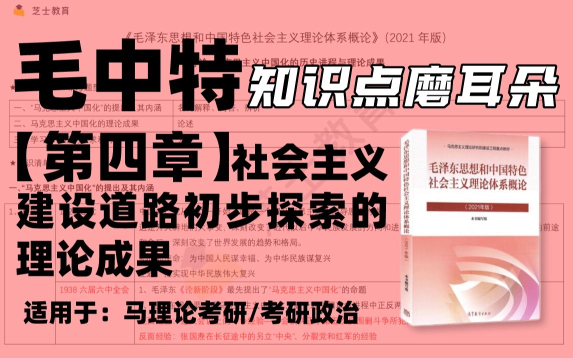 面对不同矛盾有不同方针,走不同道路有不同举措,千万别搞混!| 【马理论考研/考研政治】知识点磨耳朵 | 第四章 社会主义建设道路初步探索的理论成果...