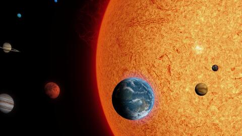 太阳系八大行星 水金地火 木土天海 哔哩哔哩