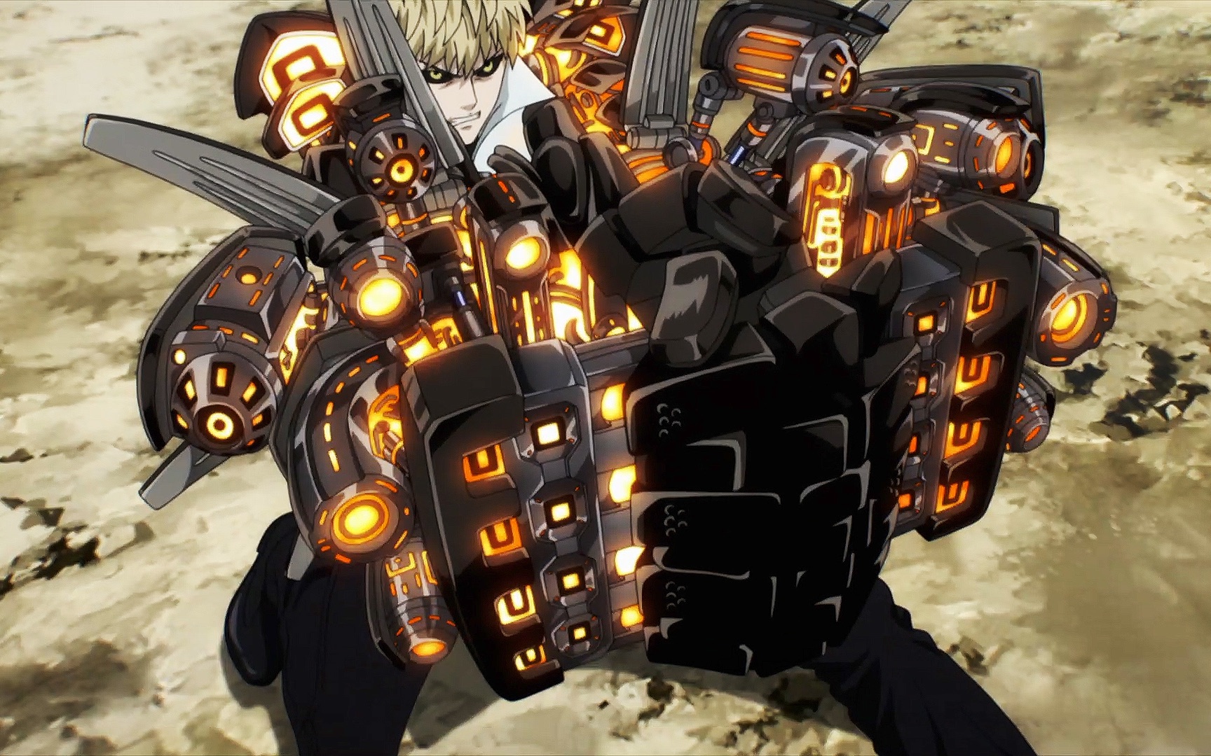 前方高能一拳超人杰诺斯经费战士全程高能燃烧准备好你的硬币