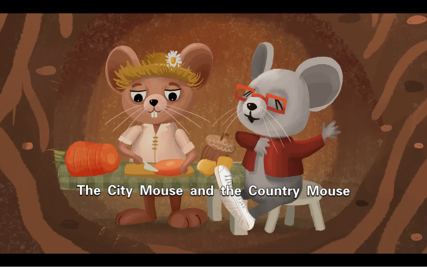 [图]【有声绘本】The City Mouse and the Country Mouse