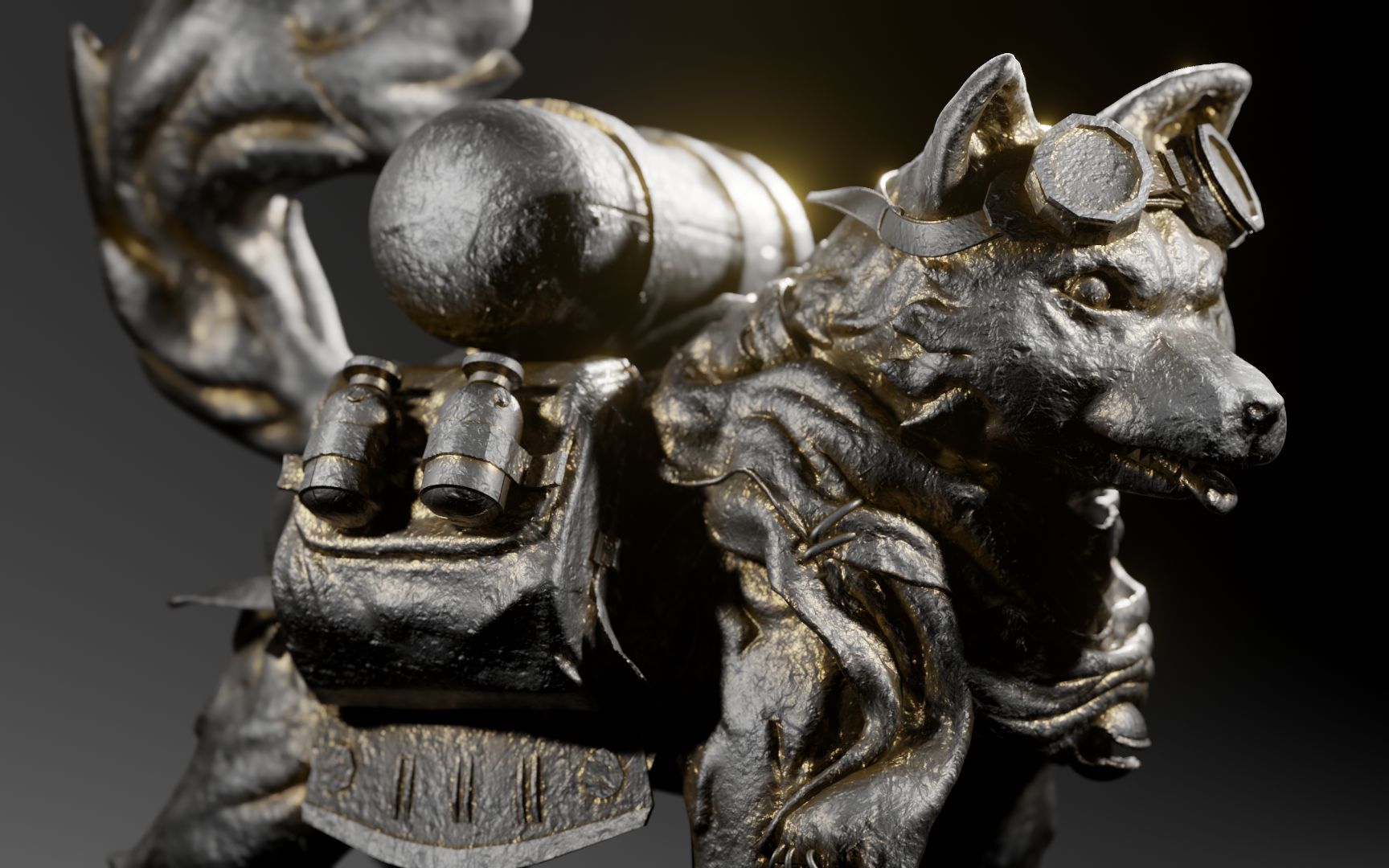 blender 柴犬武士