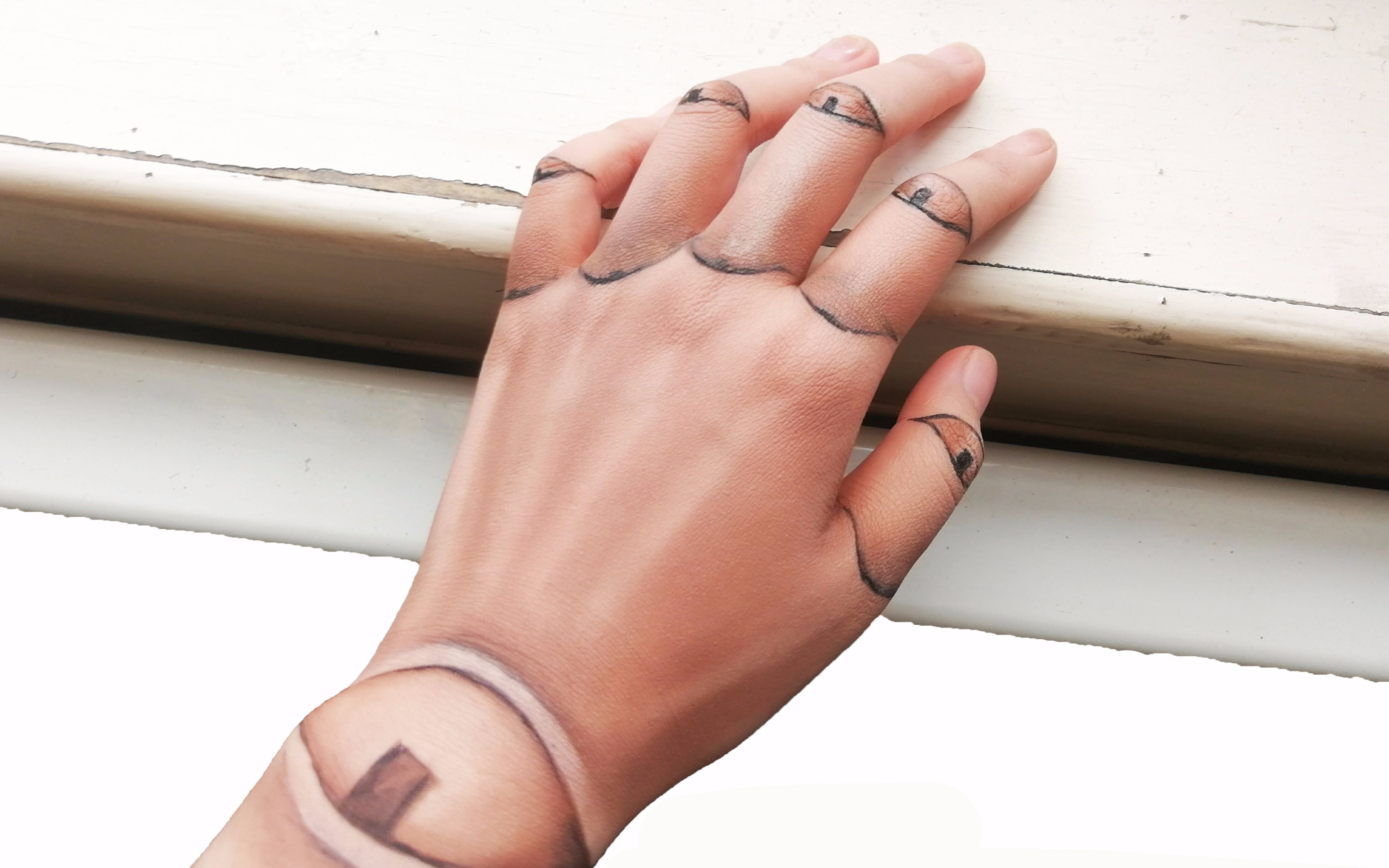 【九韶啊】球形人偶关节妆 一只手 p1过程 p2超低配教程