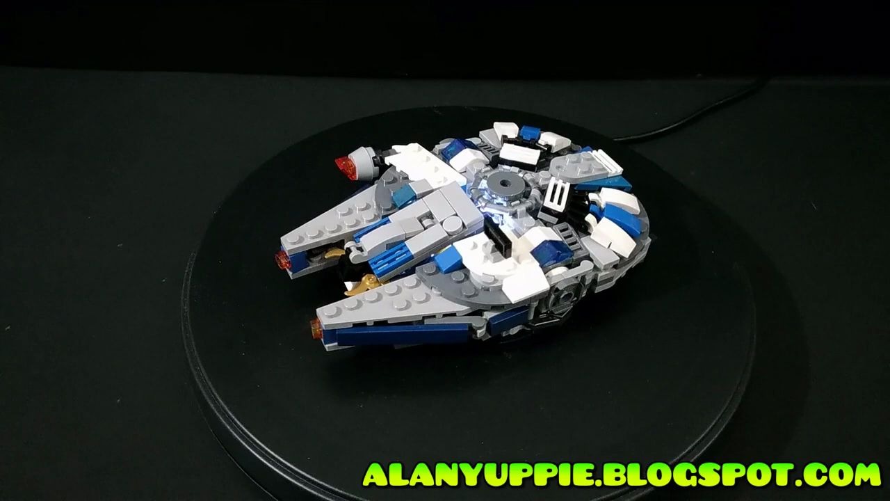 乐高moc作品星球大战变形金刚千年隼变形机甲变形展示