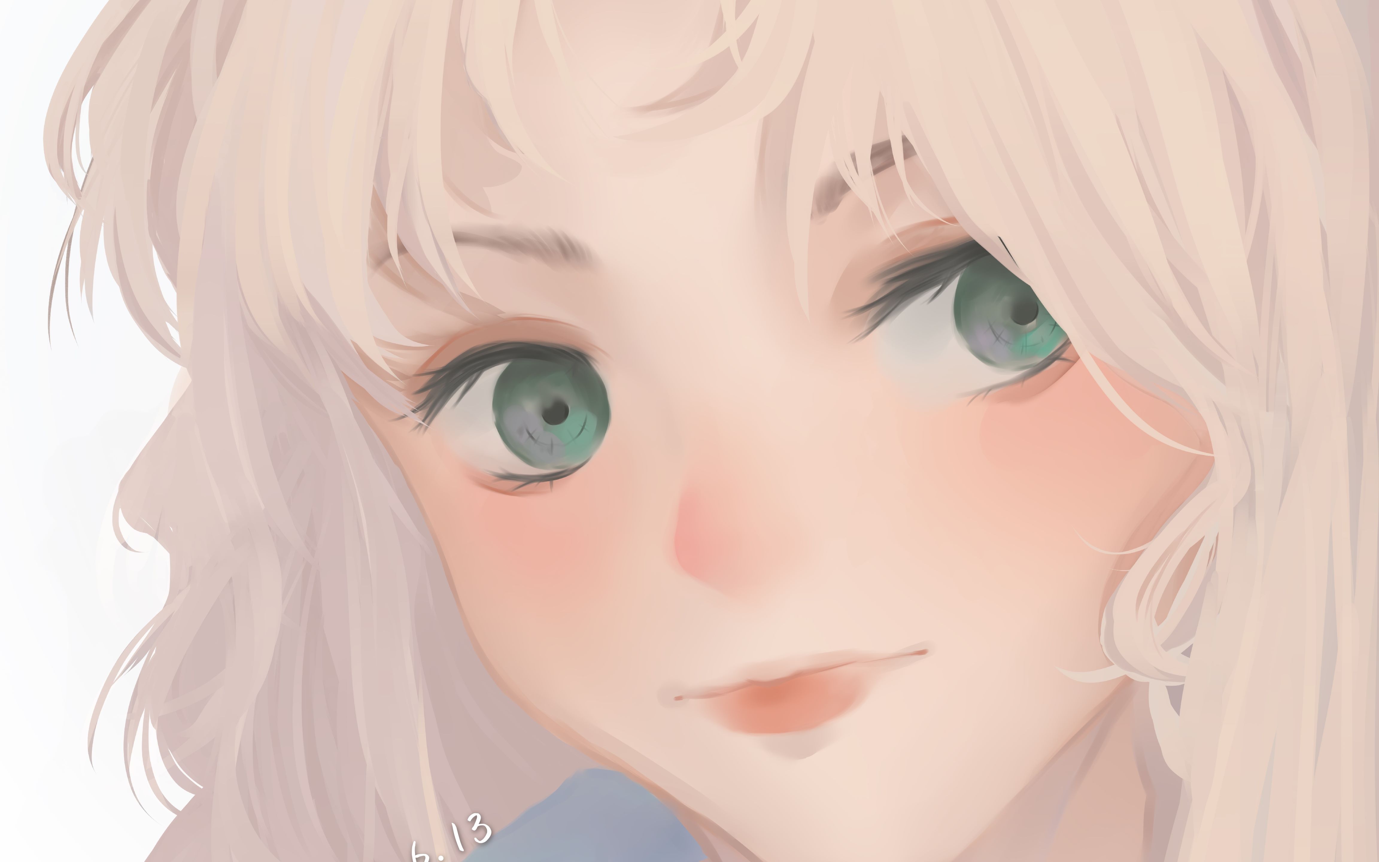 【板绘过程】一个白发大头_哔哩哔哩 (゜-゜)つロ 干杯~-bilibili