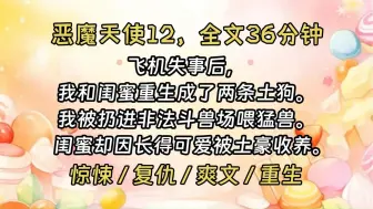 Download Video: 【恶魔天使12】飞机失事后，我和闺蜜重生成了两条土狗。我被土豪毫不留情地扔进非法斗兽场喂猛兽。闺蜜却因可爱被土豪收养。一只能干狮子的狗，绝对能干死所有人。