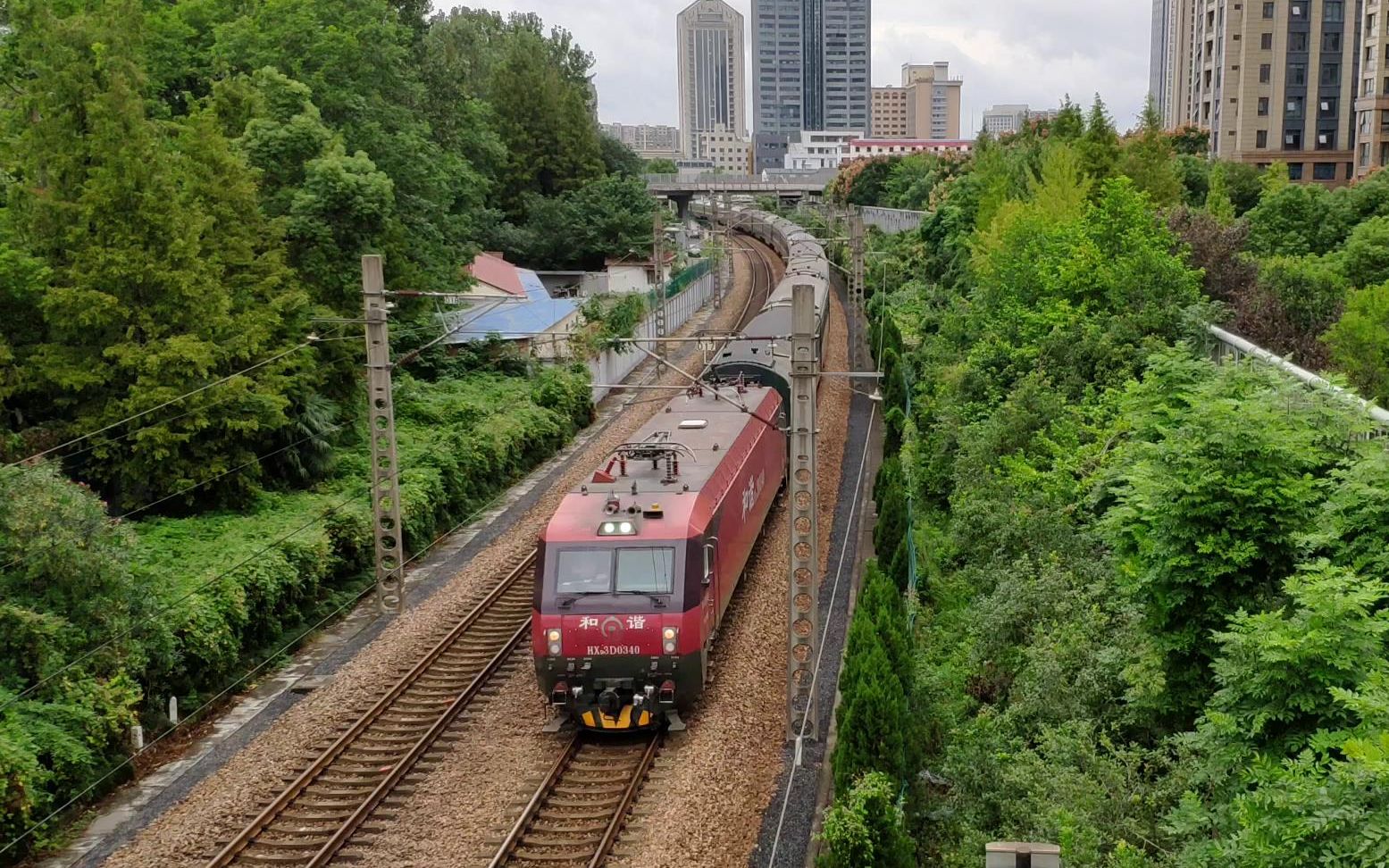 【中国铁路】z85次 hxd3d-0340[沪昆绕行线][华景北苑天桥]【2019.10.