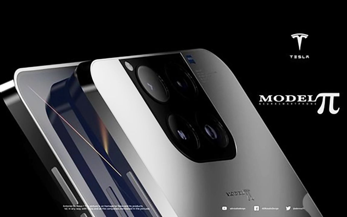 特斯拉手机model π最新渲染图:科技质感十足,能上火星