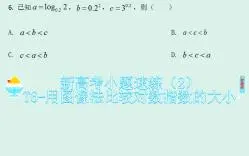 下载视频: 【高中数学】新高考小题速练（2）——T6-用图像法比较对数指数的大小