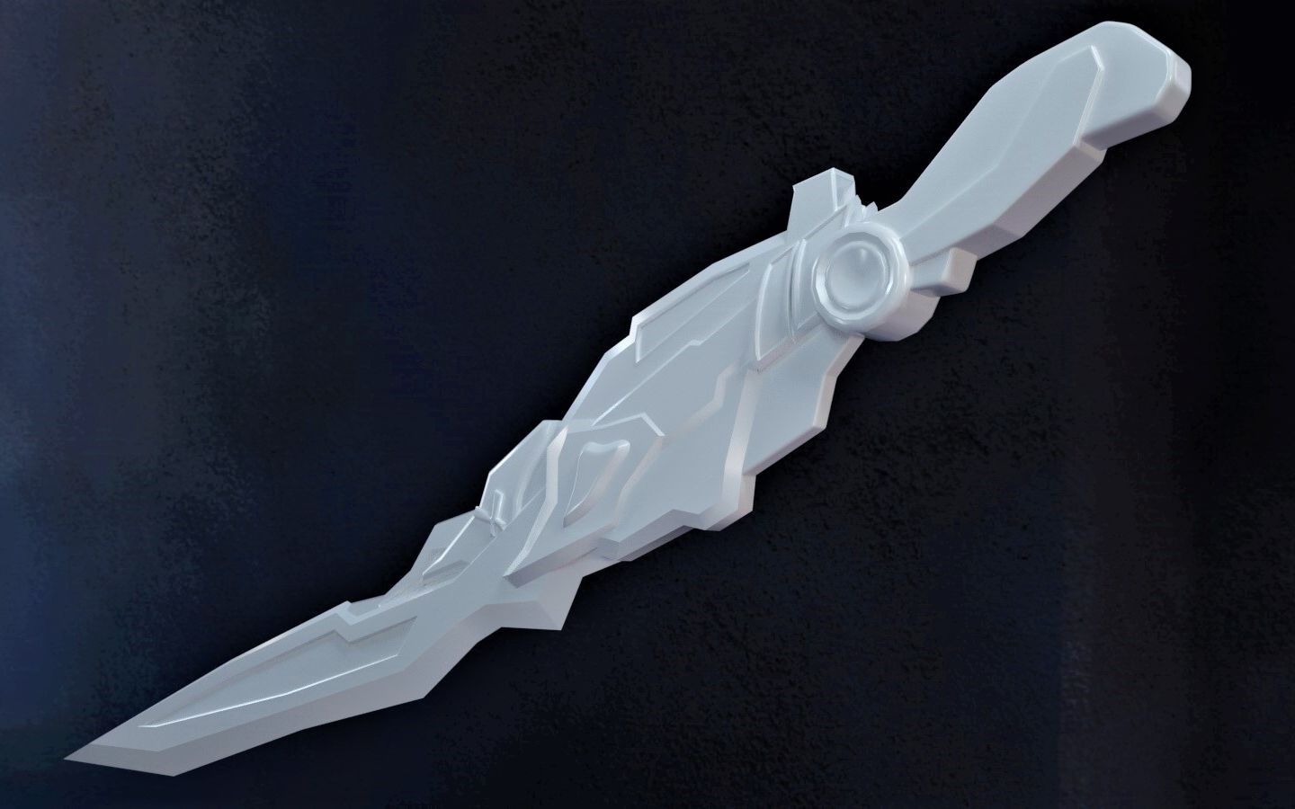 活动作品c4d建模一把铠甲勇士里的疾影刀