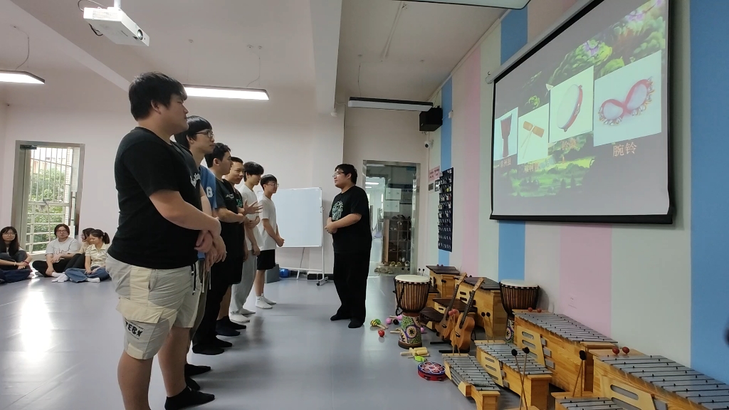课堂实录小组奥尔夫音乐试讲.每个组学生都有进步.