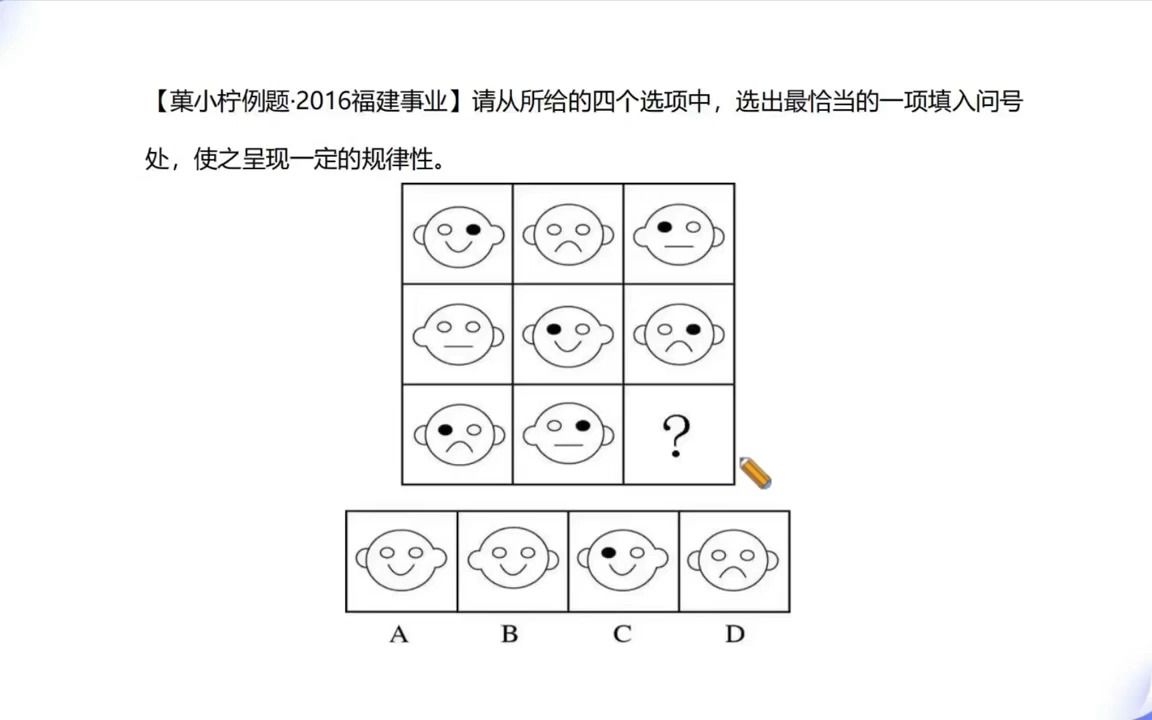 这个图形推理扫一眼,秒出答案,你能搞定不哔哩哔哩bilibili