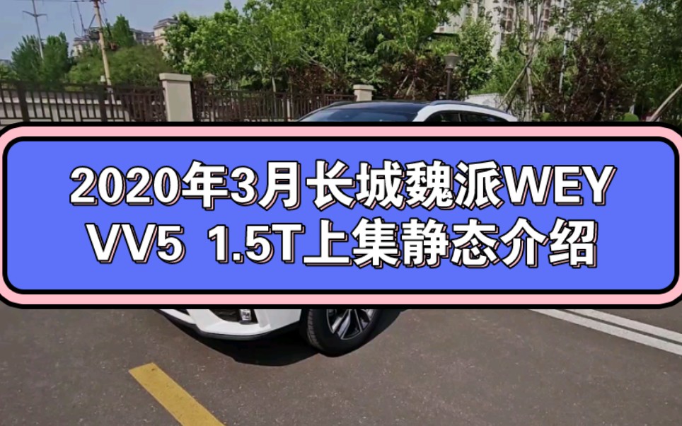 2020年3月长城魏派VV5上集静态介绍哔哩哔哩bilibili