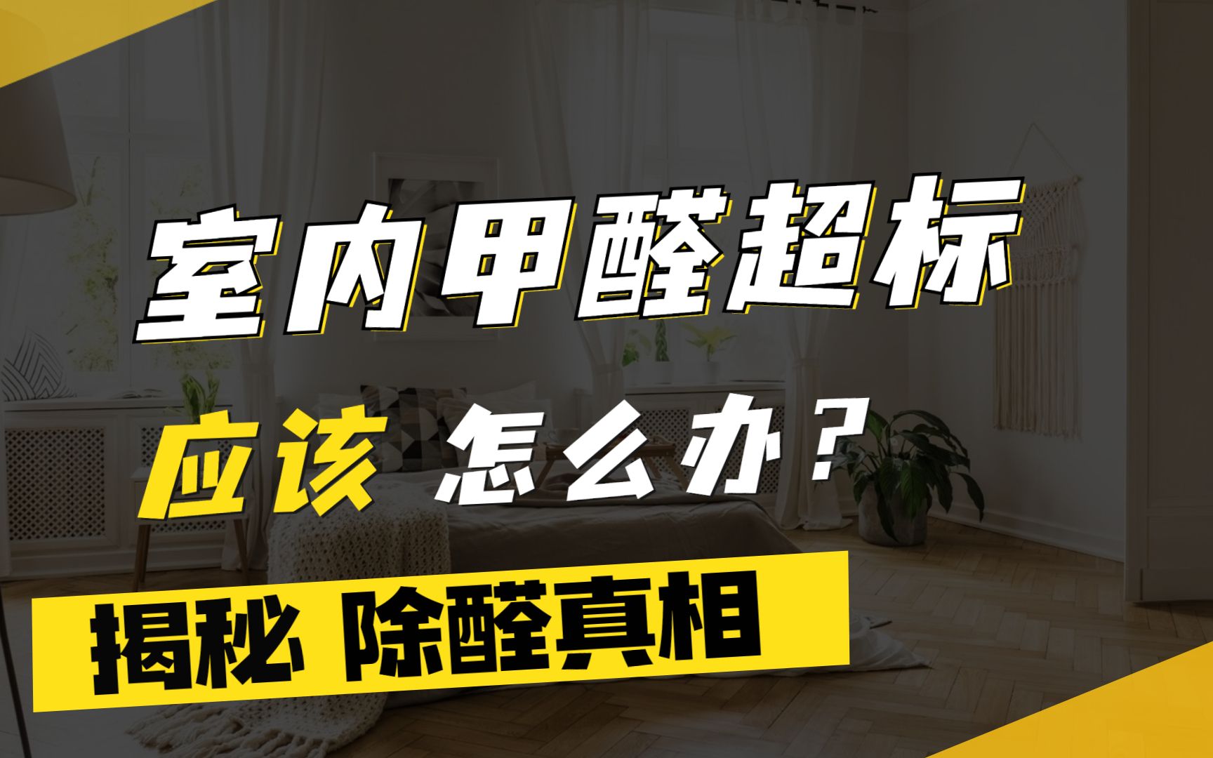 室内甲醛超标怎么办?几招教你快速解决!哔哩哔哩bilibili