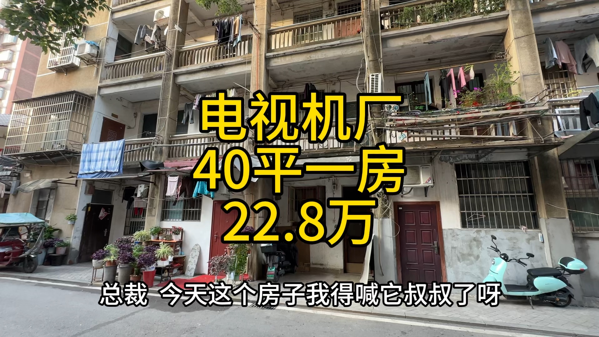 天心区电视机厂宿舍,40.6一室,22.8万,一层12户.哔哩哔哩bilibili