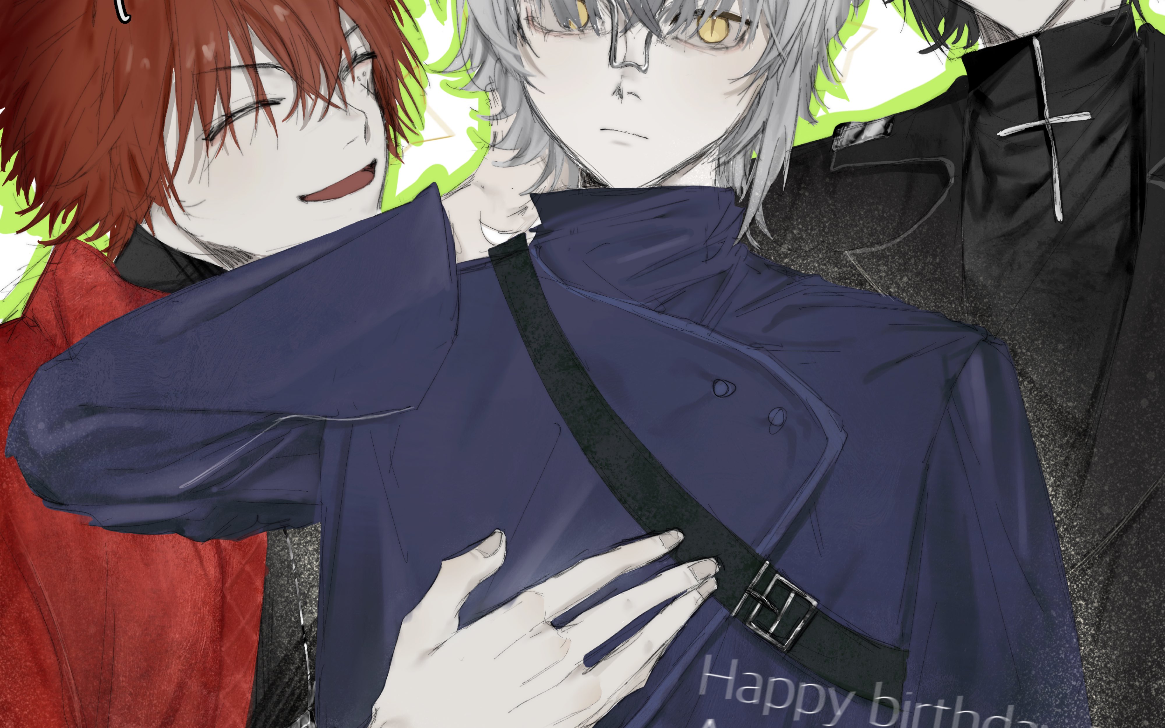 【绘画过程】明日方舟奥斯塔生贺—进来听歌