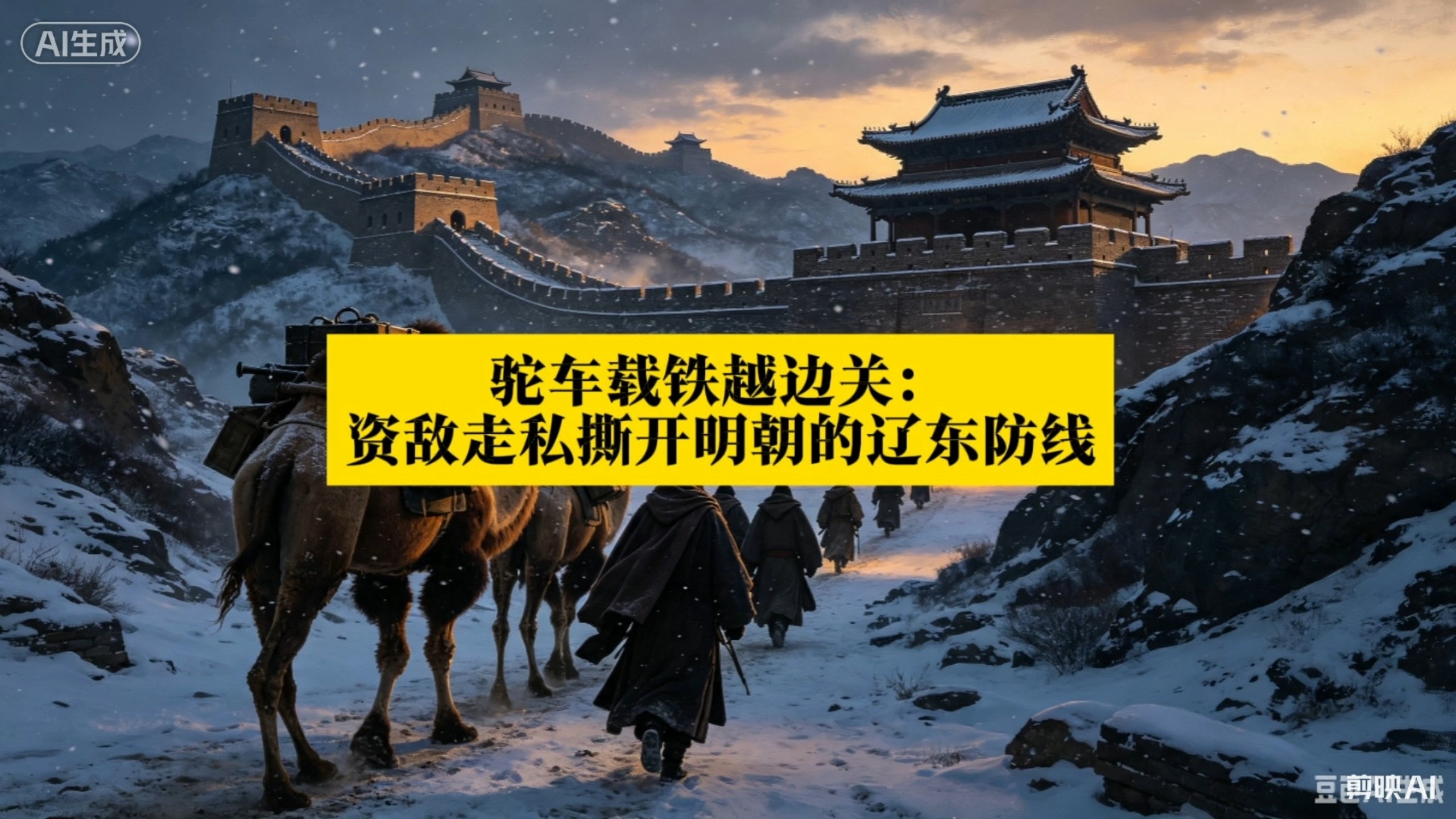 驼车载铁越边关：资敌走私撕开明朝的辽东防线#历史 #清朝 #明朝 #晋商 #正本清源